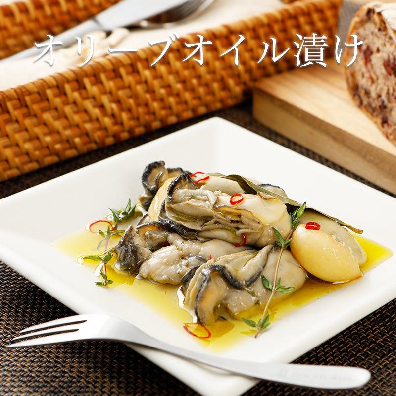 牡蠣のオリーブオイル漬け３こセット - 光栄水産